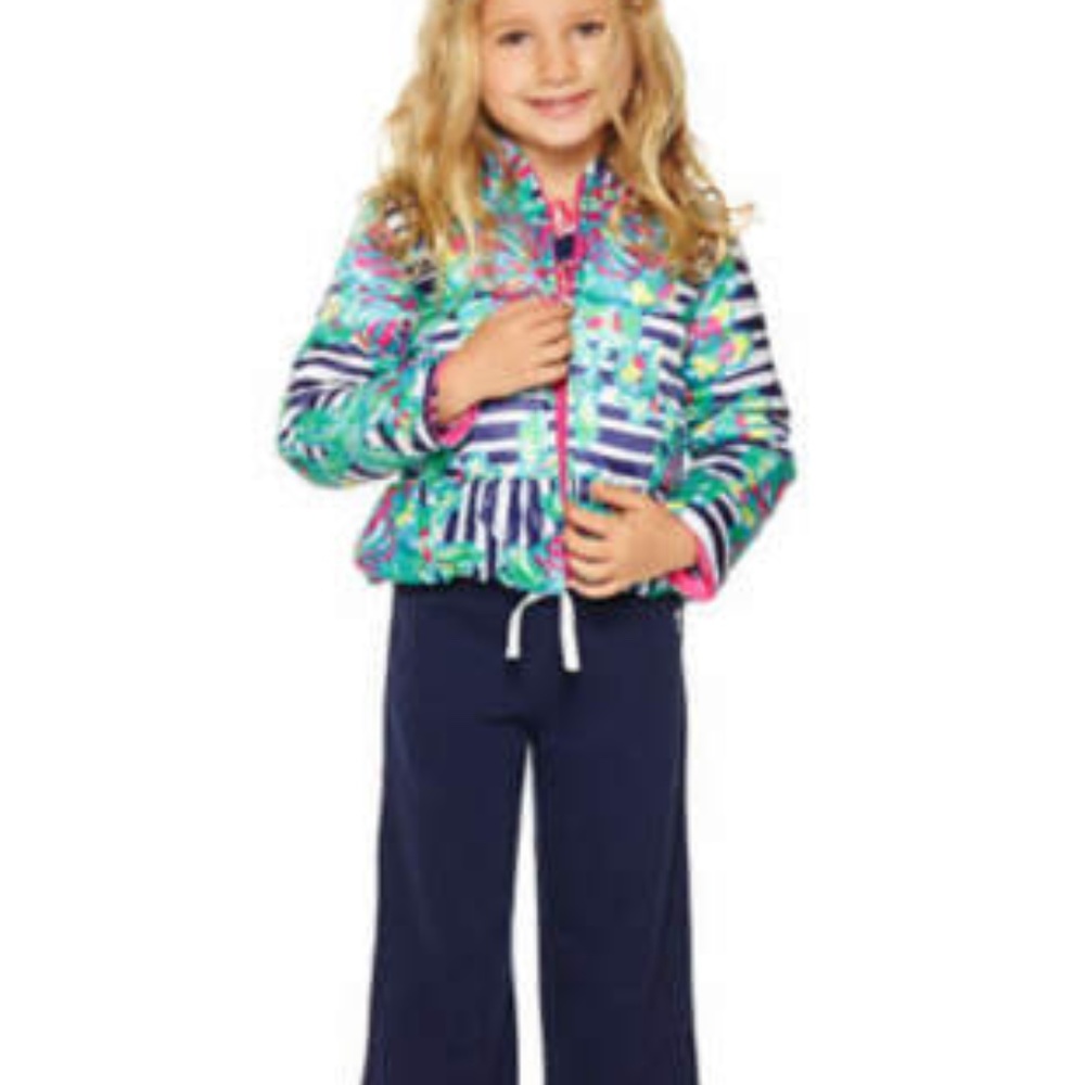 Lilly Pulitzer Girls Kate Puffer Jacket New